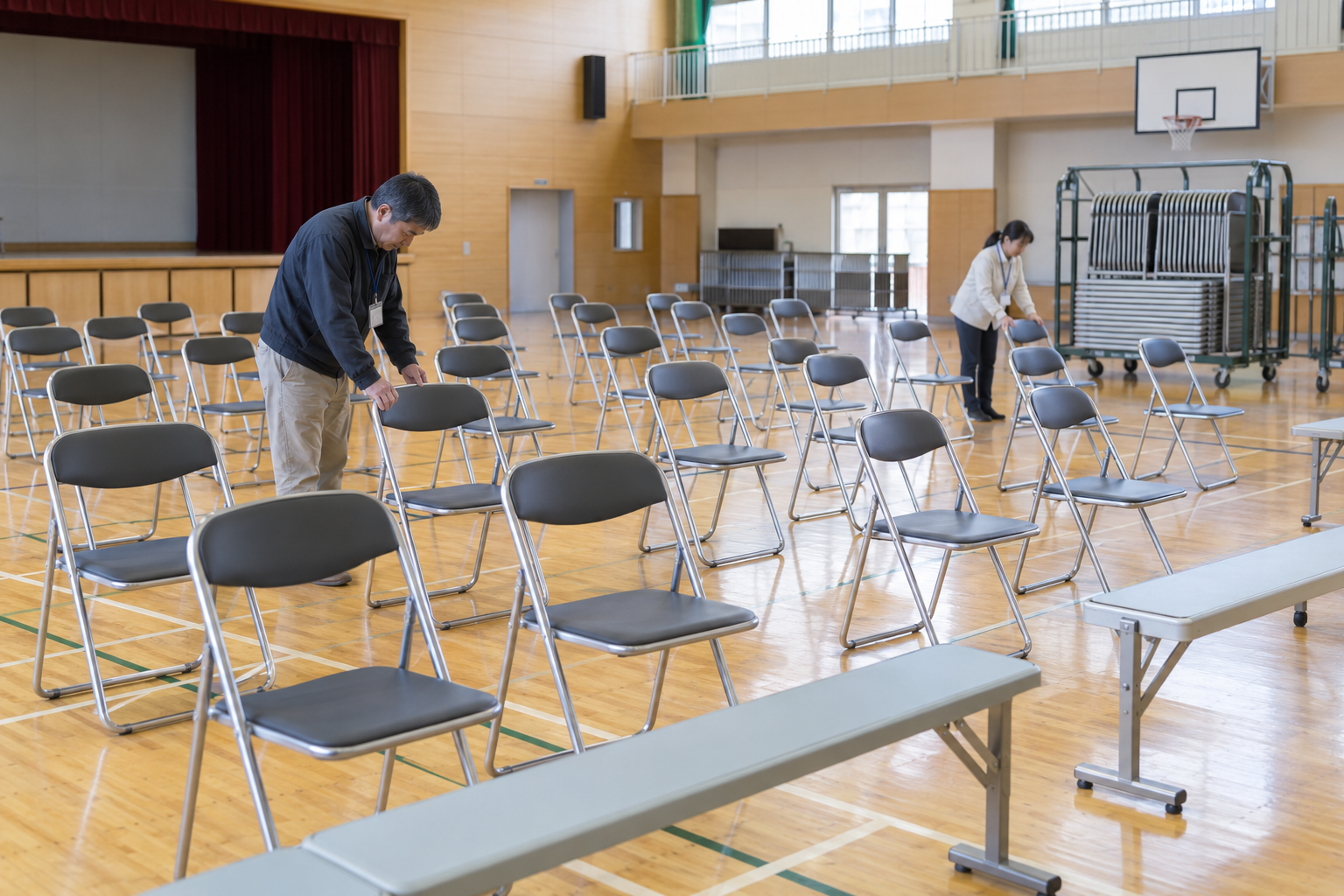 教育委員会へ納入された学校行事用イベントテント
